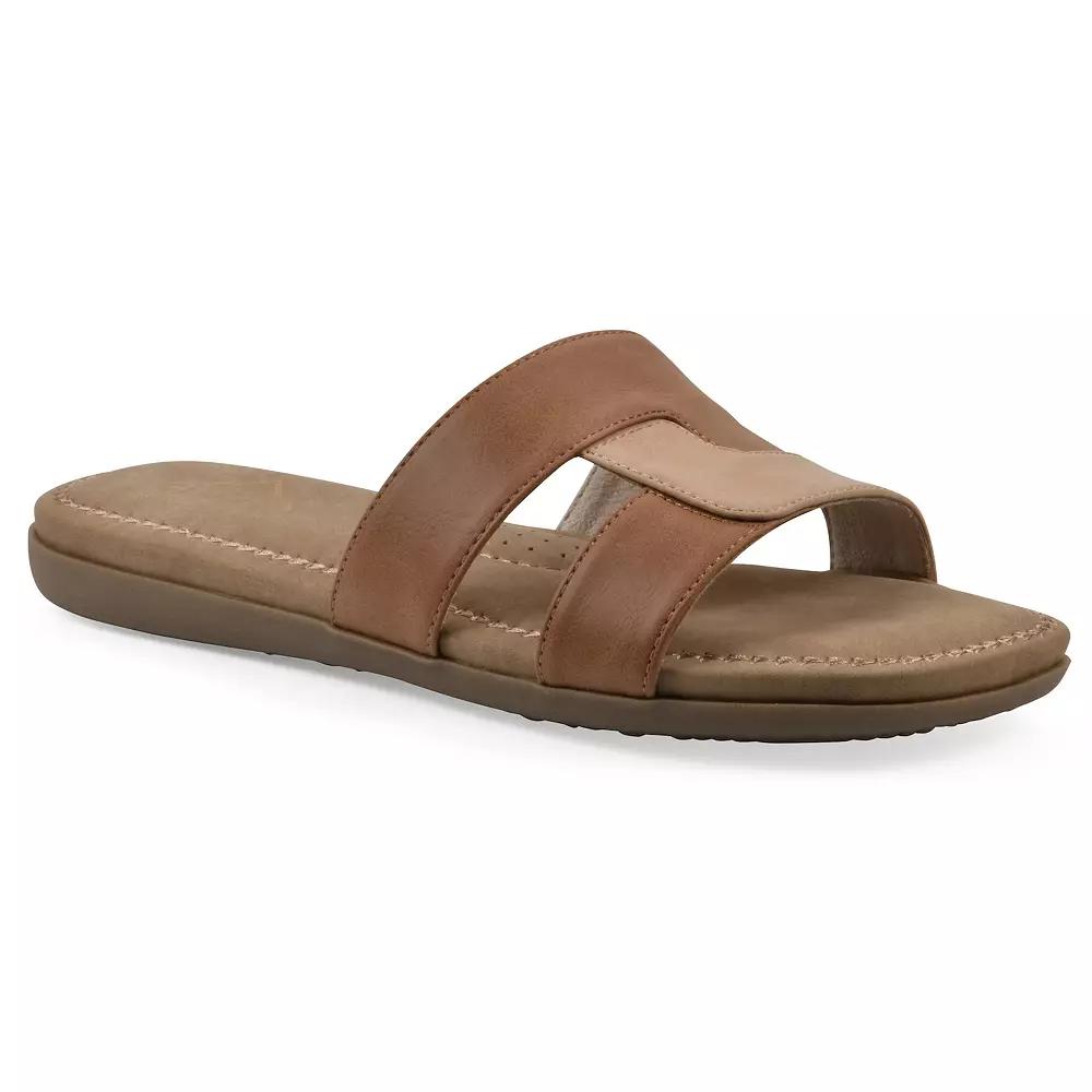 Cliffs by White Mountain Fraida Women's Slide Sandals, Size: 8.5, Natural Nubuck Product Image
