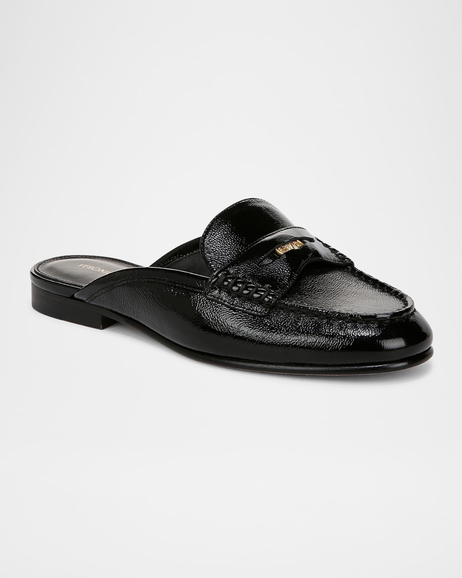 Leather Penny Loafer Mules Product Image