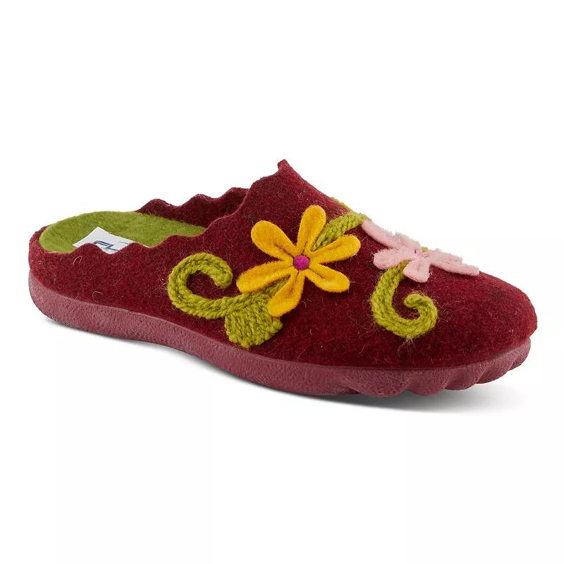 Flexus by Spring Step Women's Roseburg Wool Slippers, Size: 36, Blue Product Image