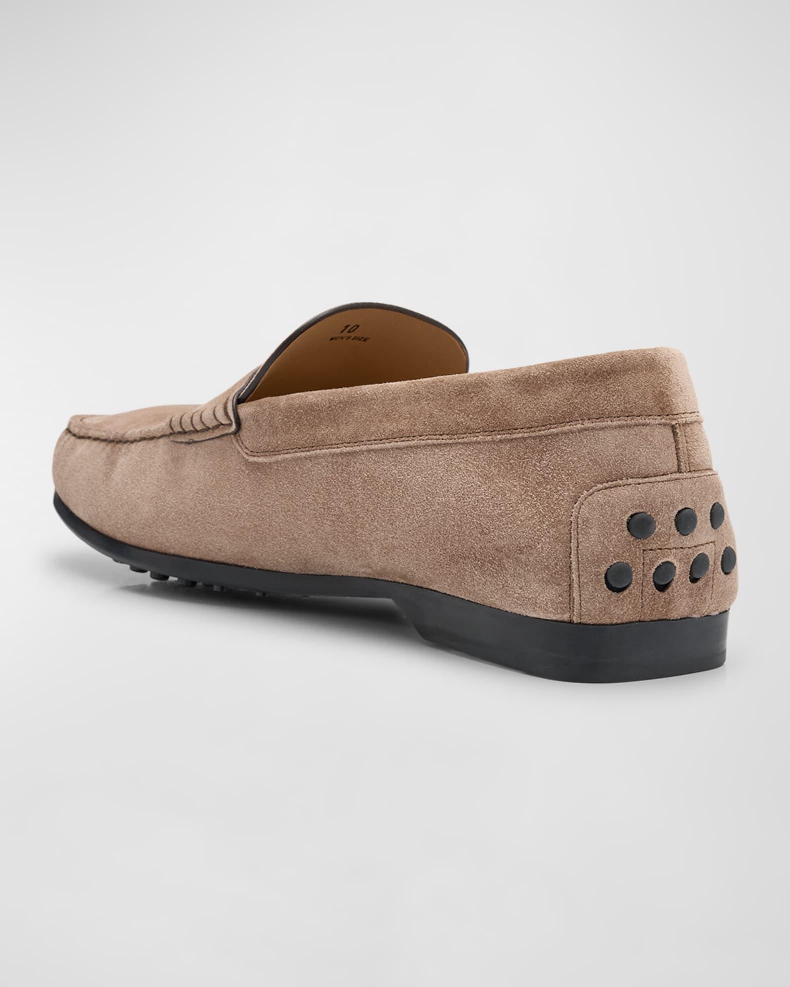 Men's Suede Penny Loafers Product Image