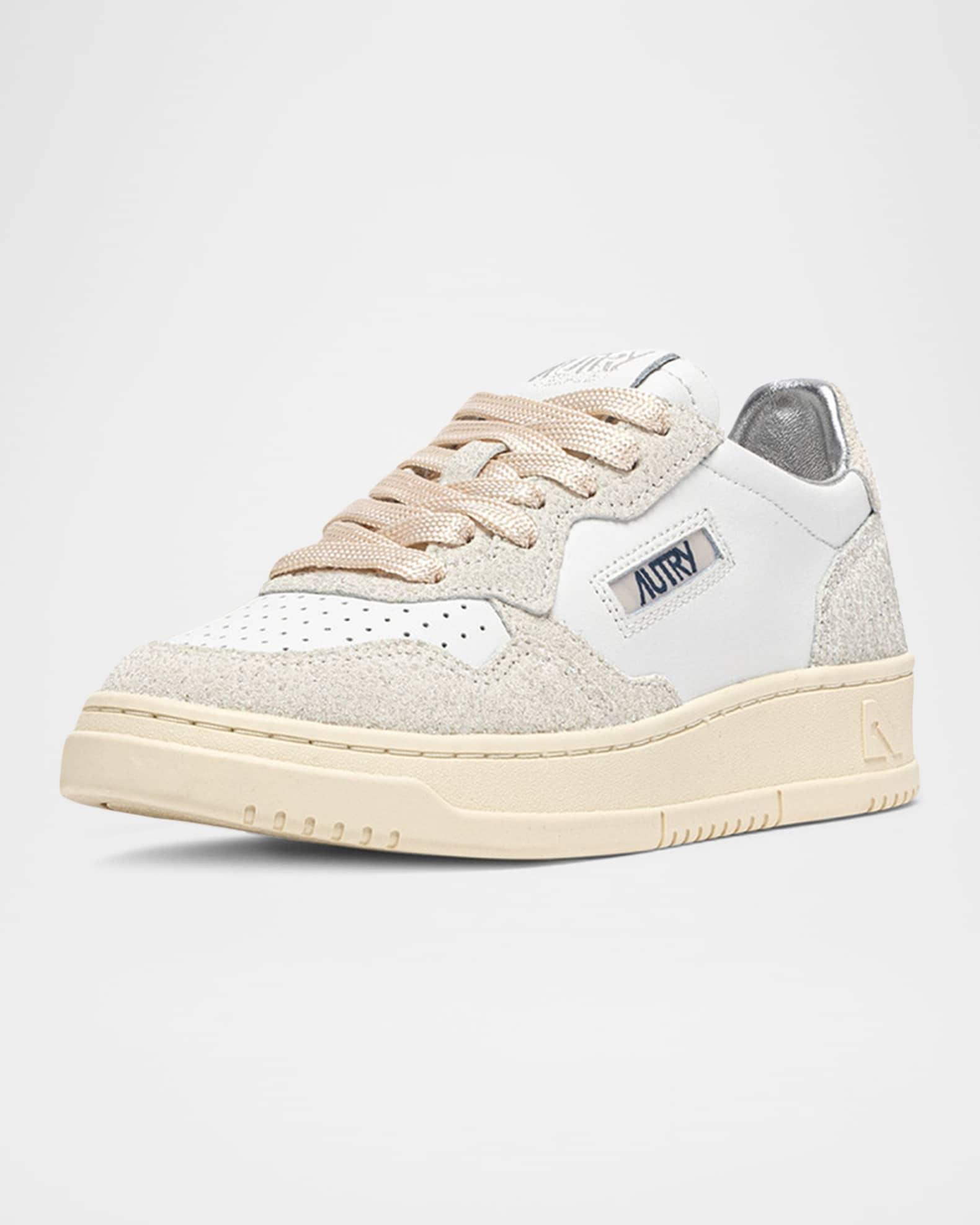 Medalist Mixed Leather Low-Top Sneakers Product Image