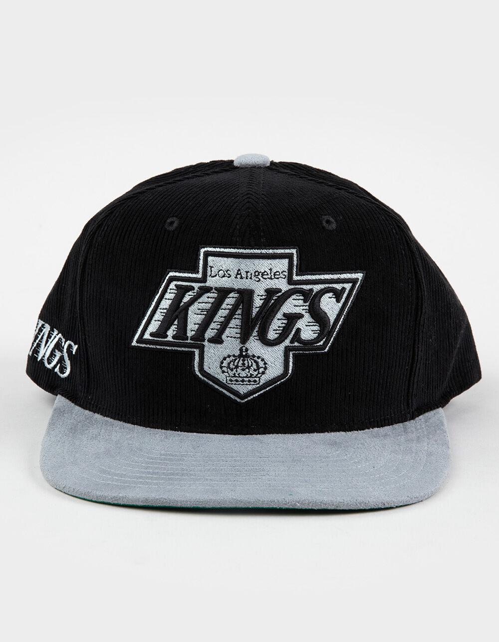 MITCHELL & NESS Los Angeles Kings Corduroy Snapback Hat - BLACK COMBO Product Image