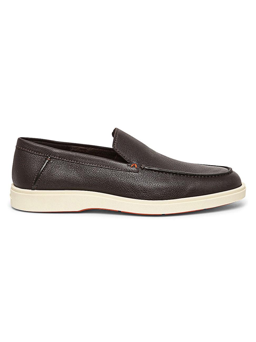 Mens Detroit Tumbled Leather Loafers Product Image