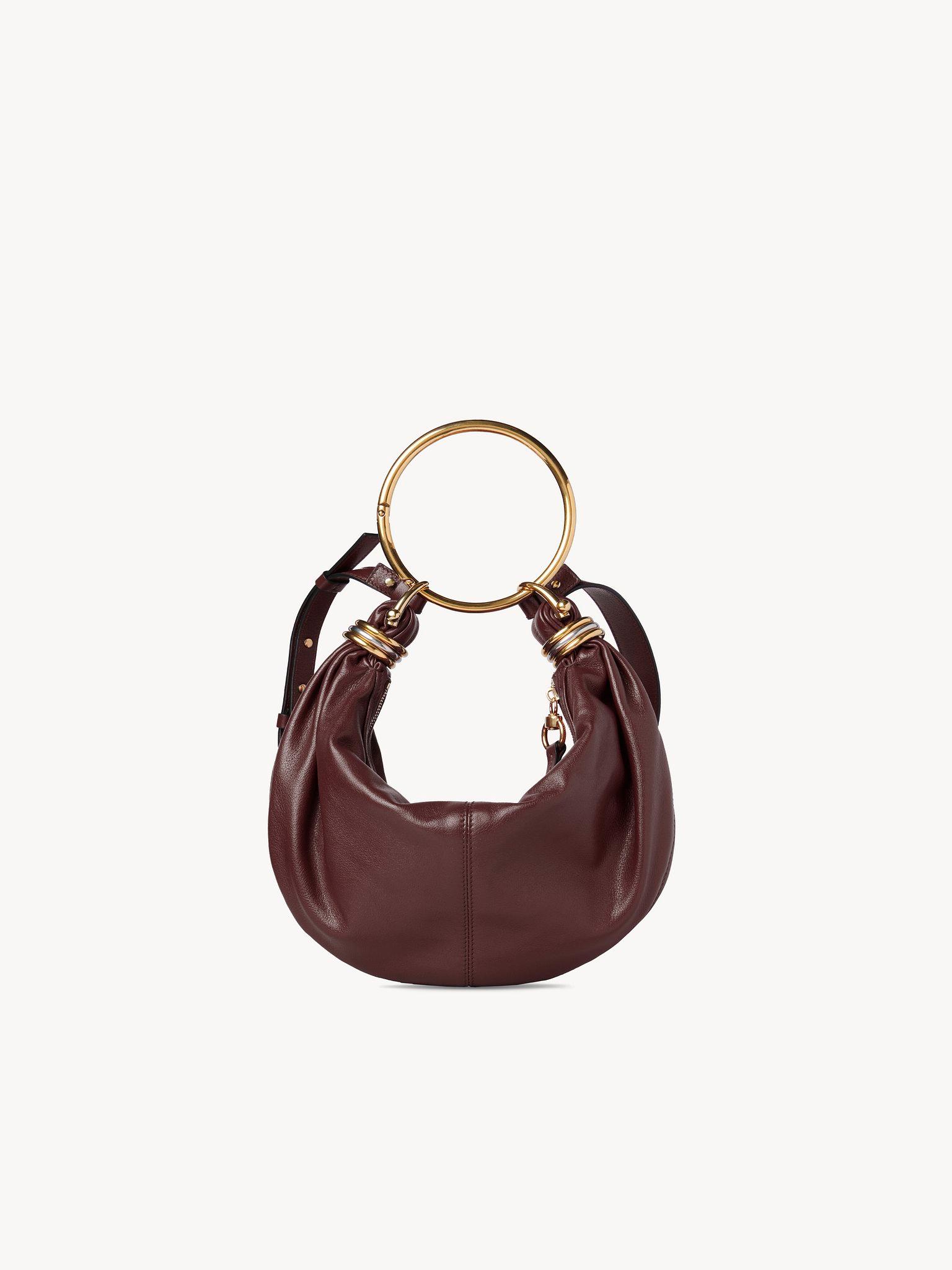 Small Bracelet Hobo bag in grained leather Product Image