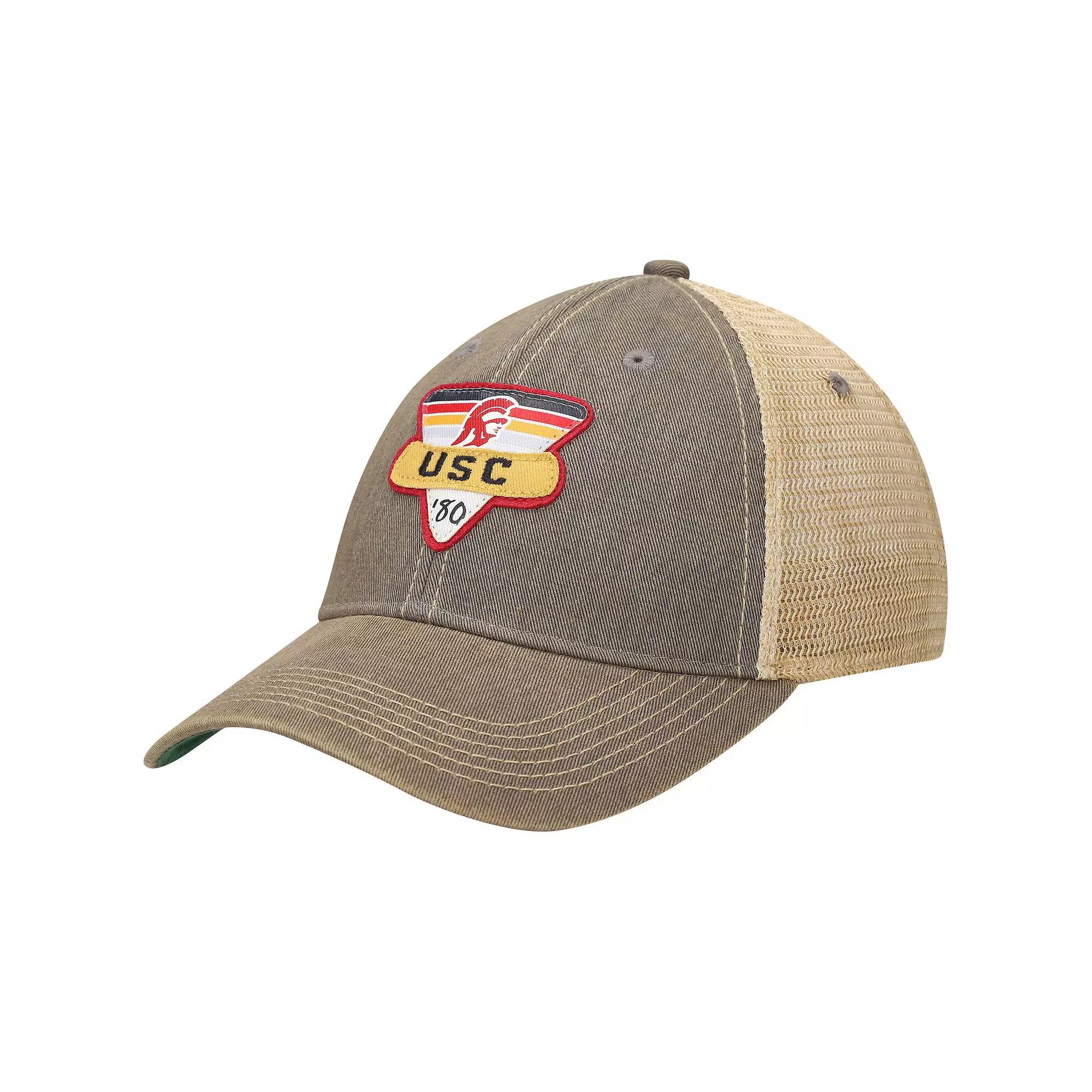 Men's Gray USC Trojans Legacy Point Old Favorite Trucker Snapback Hat, Grey Product Image