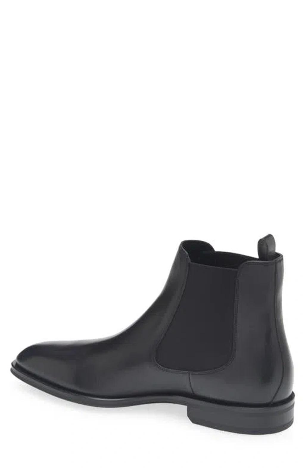 HUGO BOSS Tayil Mens Leather Chelsea Boots In Black Product Image