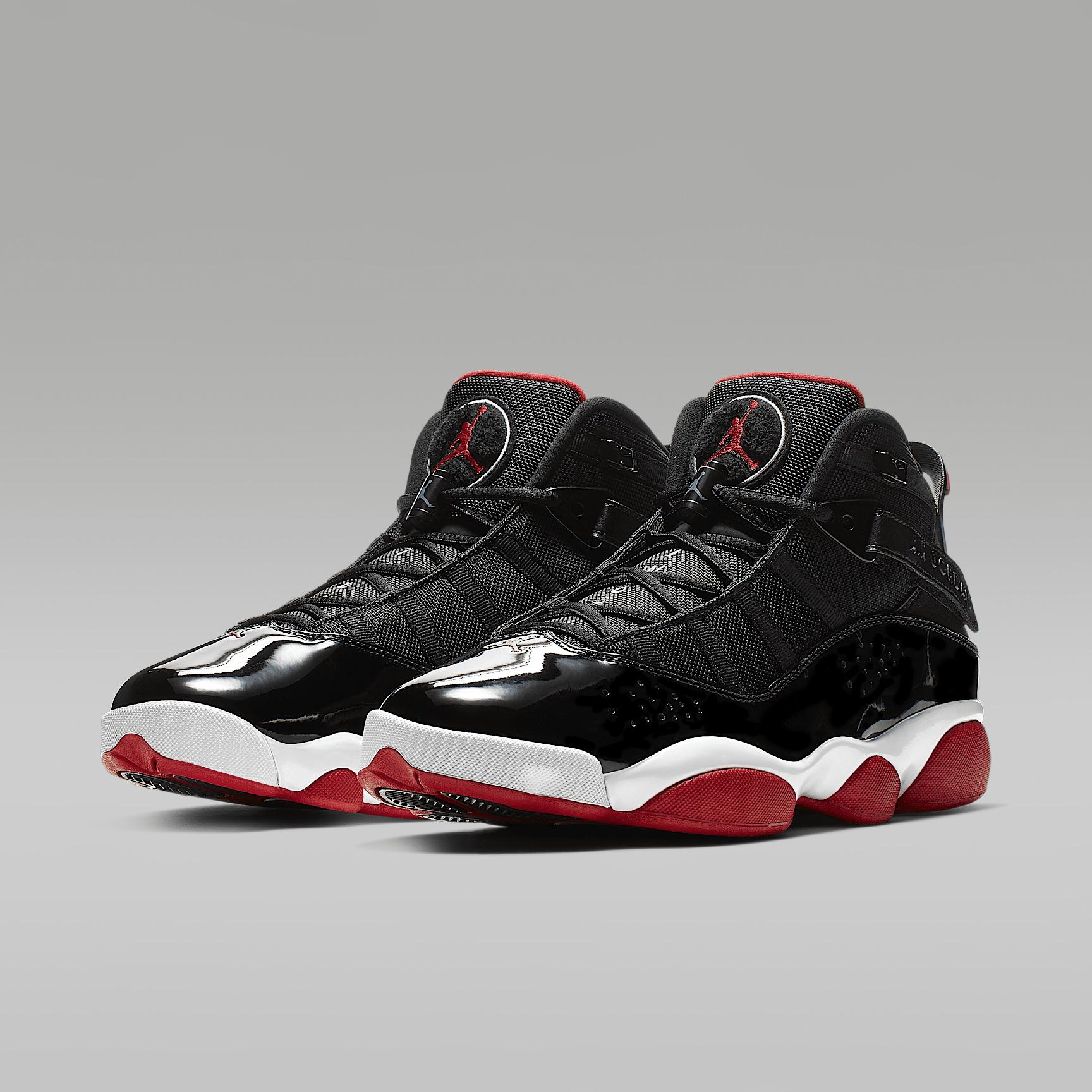 Jordan Mens Jordan 6 Rings - Mens Shoes Varsity Red/Black/White Product Image