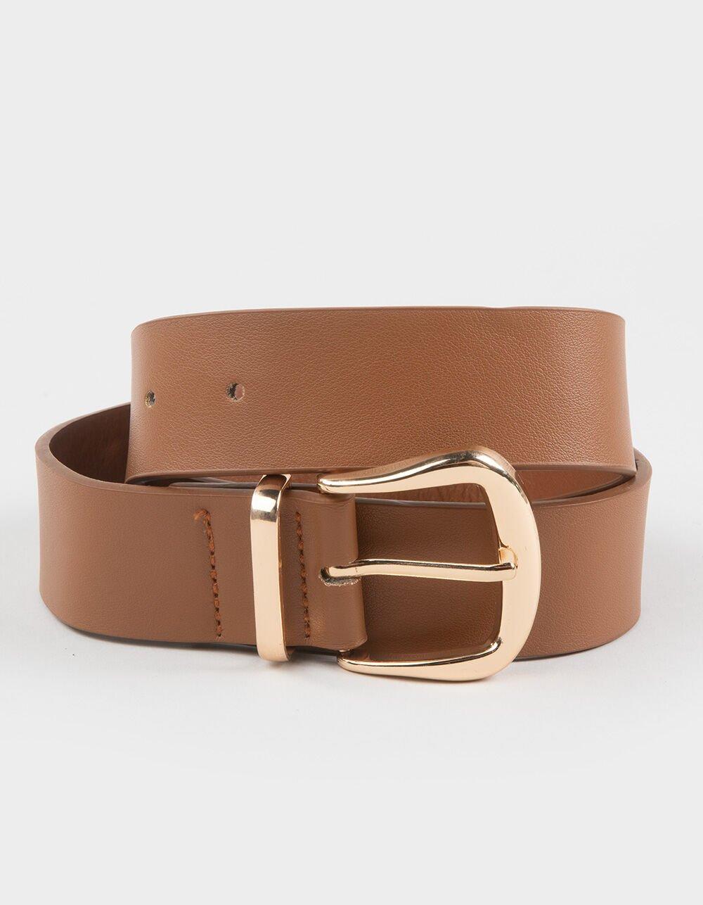 Core Basic Womens Belt - COGNAC Product Image