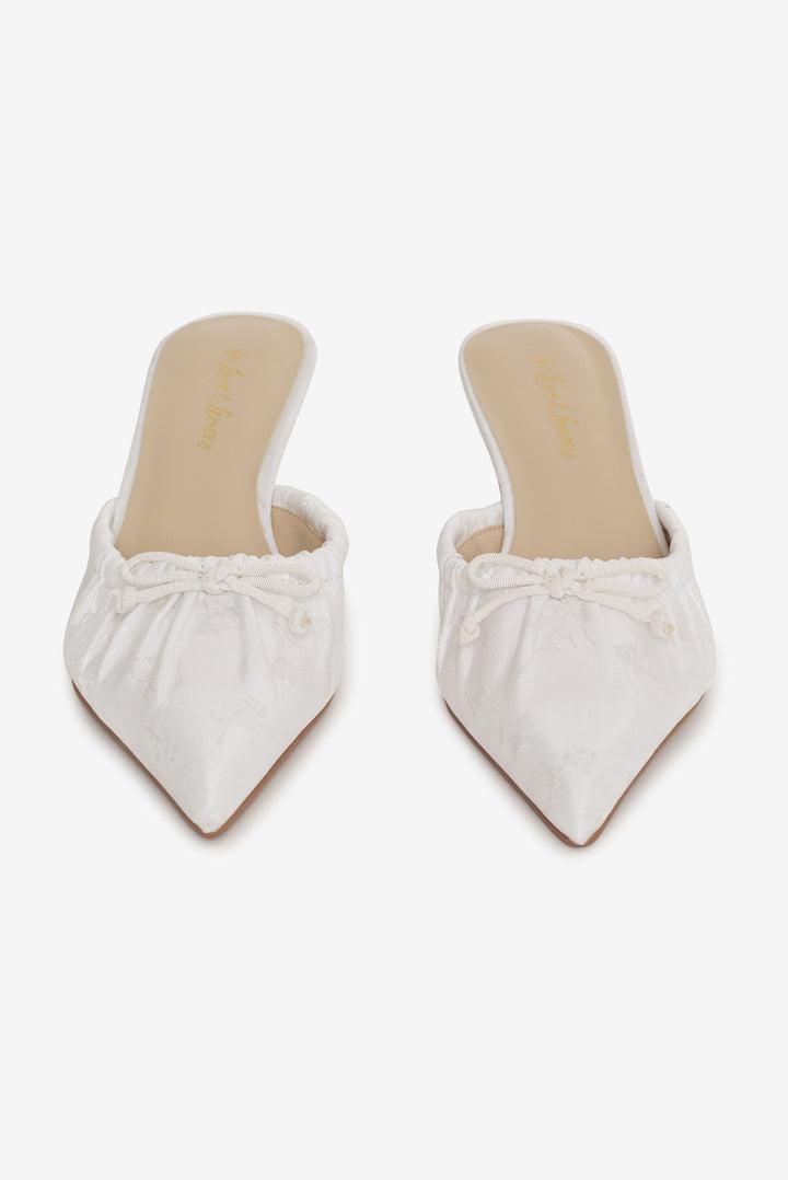 Colette Mule Heel — Cream Product Image