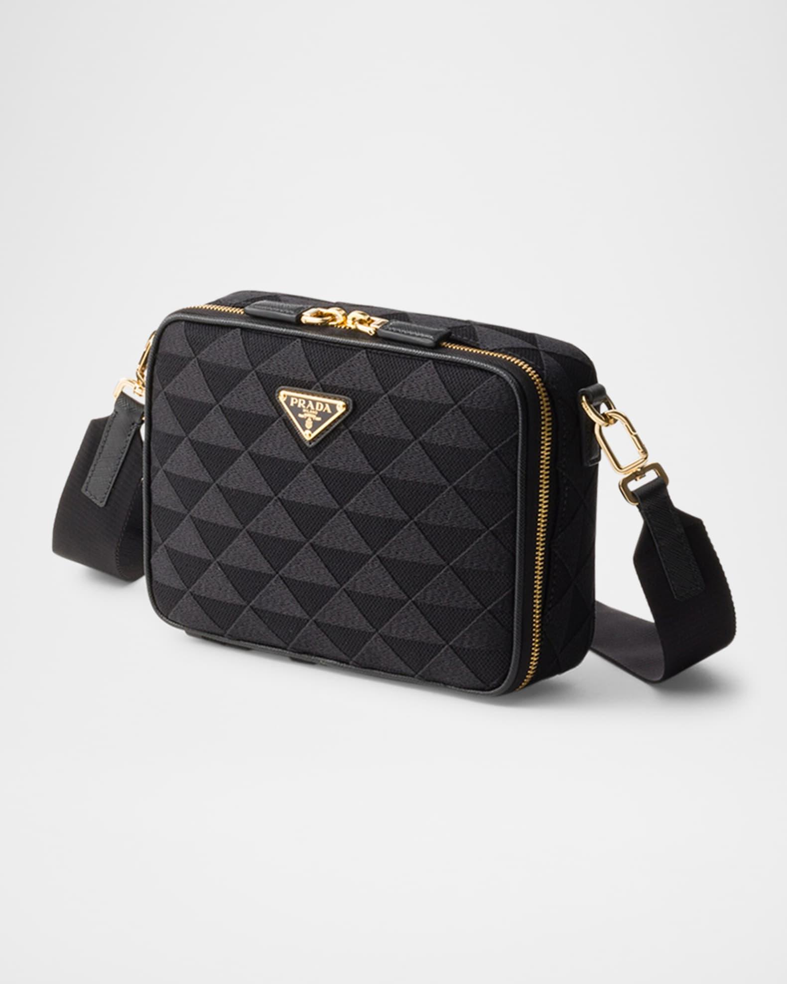 Men's Brique Embroidered Fabric Crossbody Bag Product Image