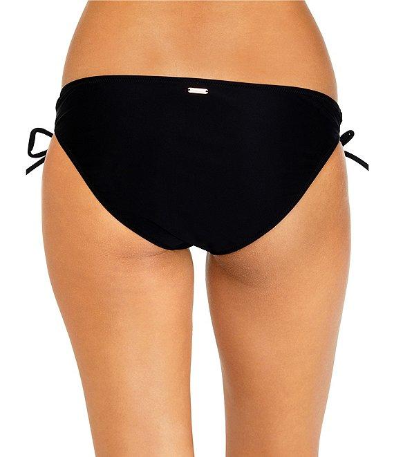 Raisins Solid Sweet Side Tie Hipster Swim Bottom Product Image