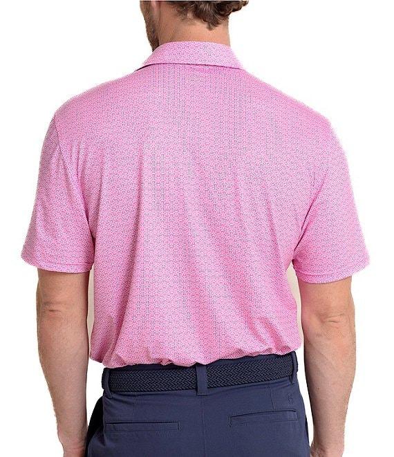 Southern Tide Driver Geo Print Short Sleeve Polo Shirt Product Image