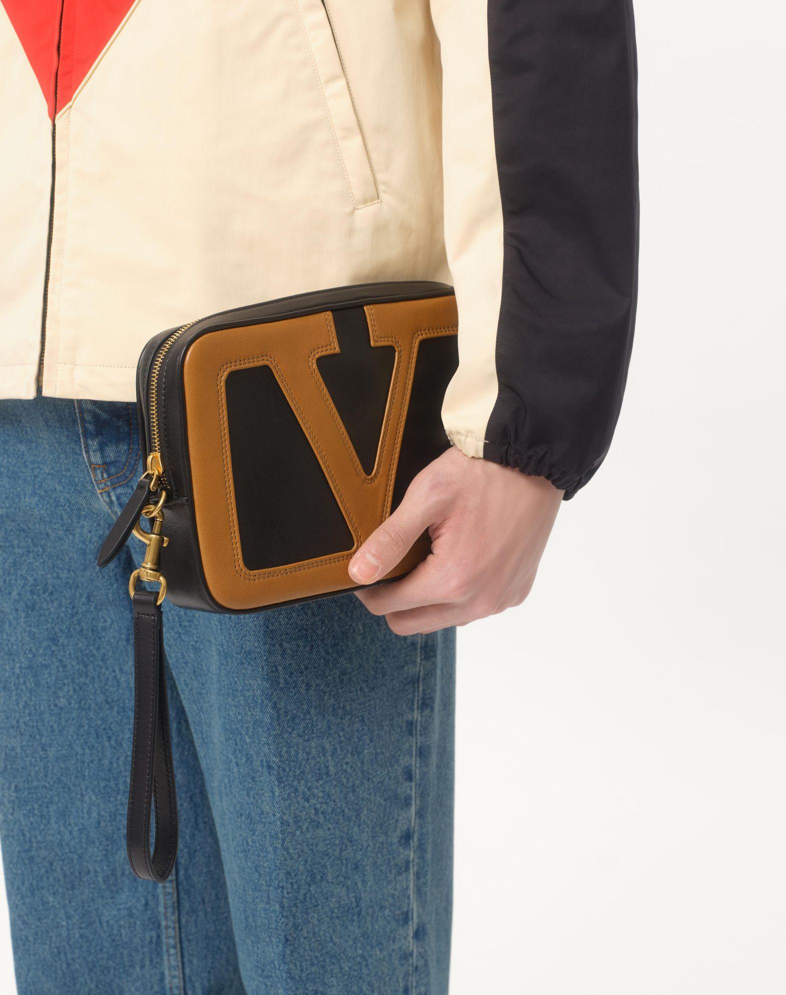 Nylon Hooded Windbreaker With Vlogo Patch Product Image