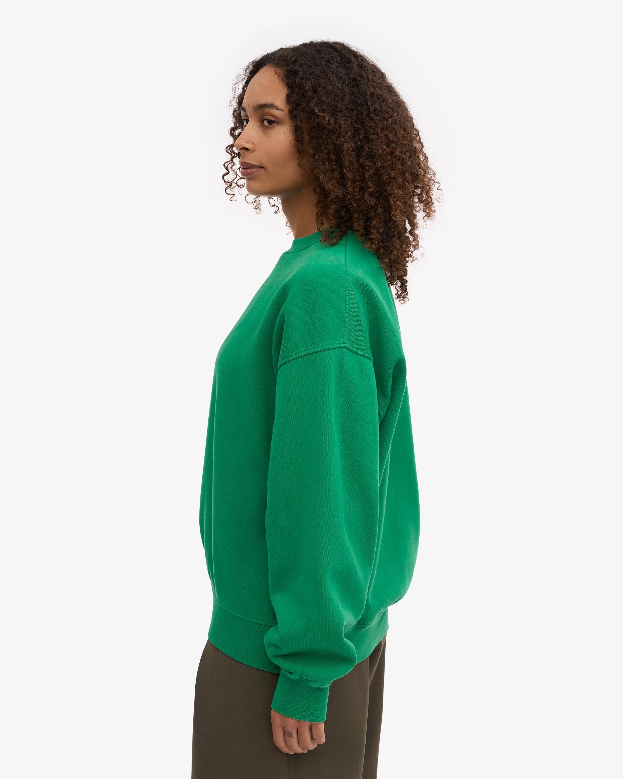 Organic Oversized Crew - Kelly Green Product Image