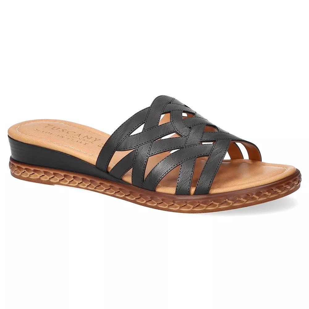 Easy Street Edda Tuscany Women's Wedge Slide Sandals,  Product Image