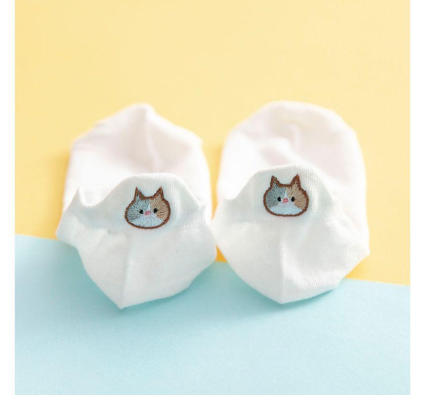 Cat Embroidered Socks Product Image