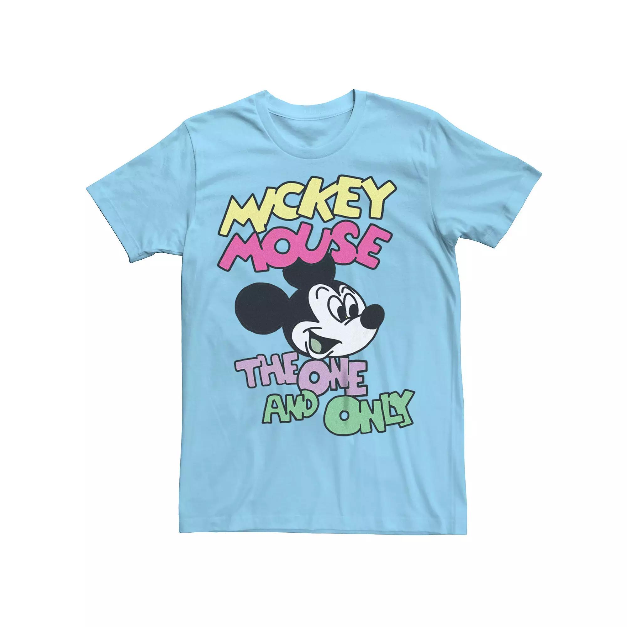 Disney's Mickey Mouse Graffiti Men's Tee, Size: XXL, Light Blue Product Image