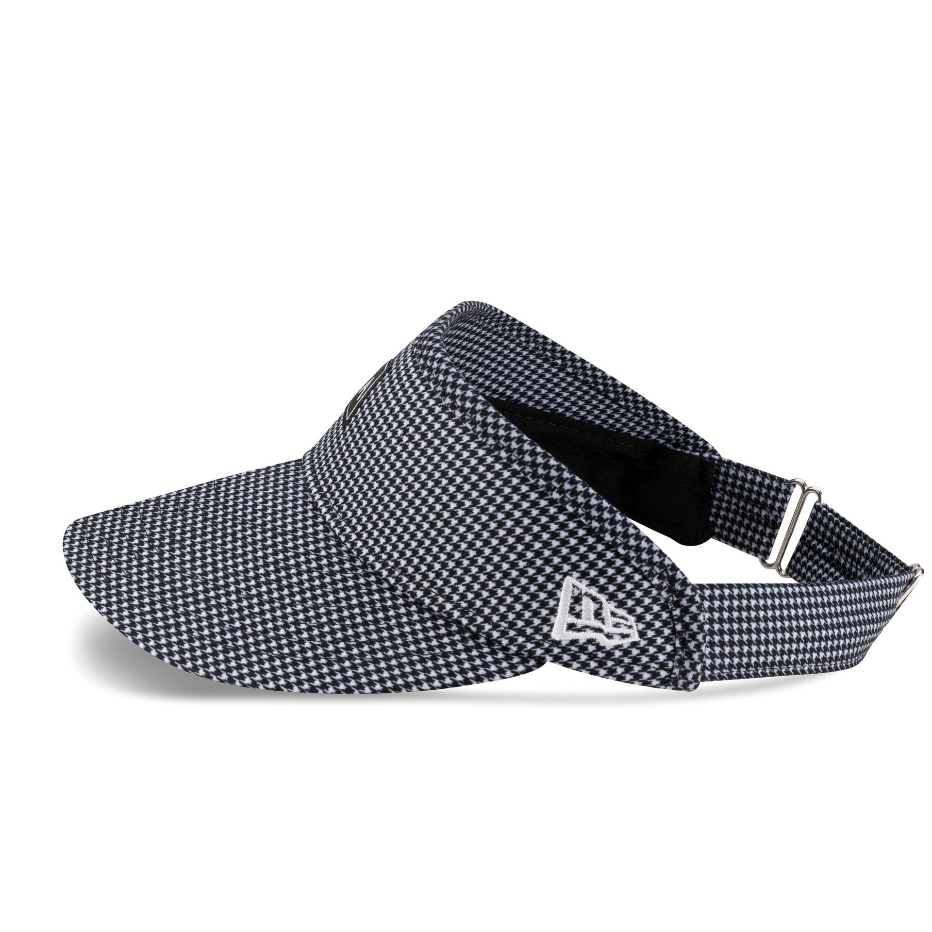 New Era Cap Houndstooth Black Visor Adjustable Hat Male Product Image