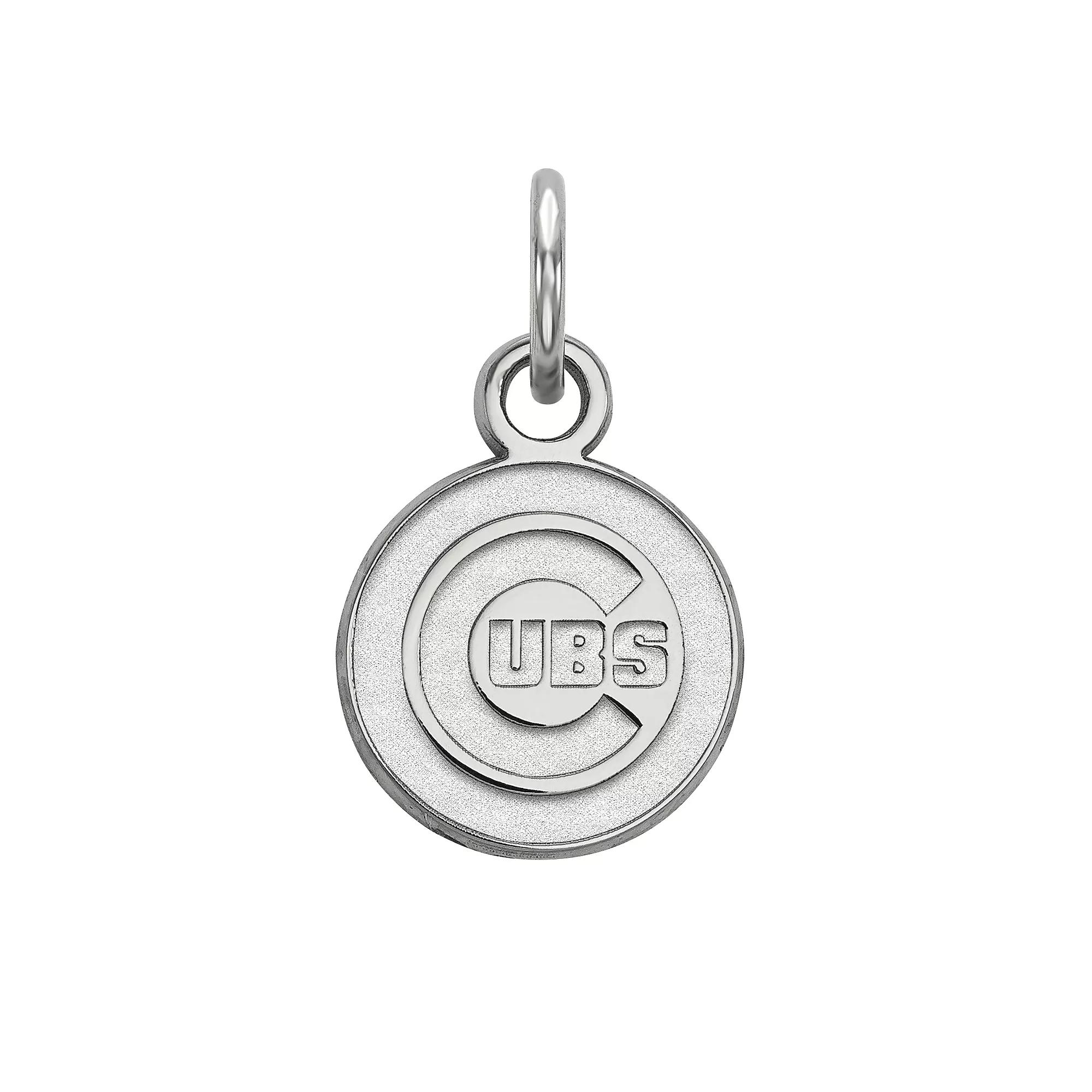 LogoArt Sterling Silver Chicago Cubs Mini Pendant, Women's, Size: 15 mm Product Image