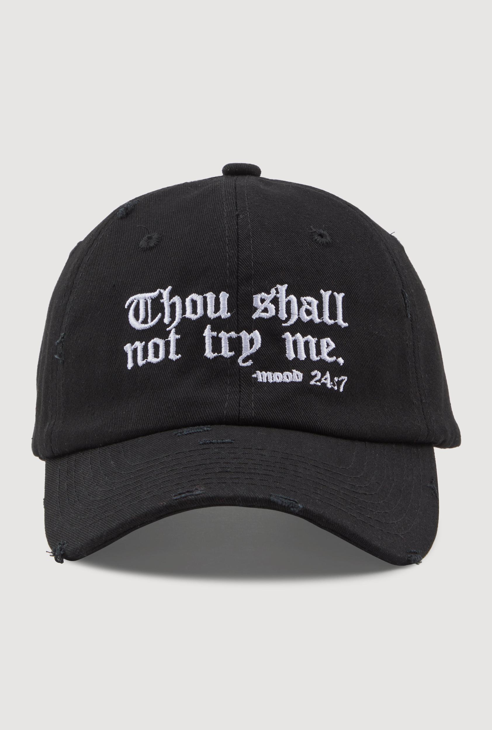 Thou Shall Not Try Me Baseball Cap Female Product Image