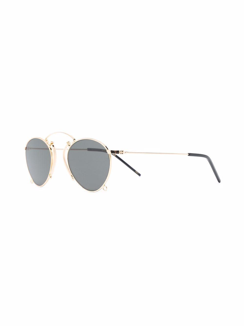 round-frame tinted sunglasses Product Image