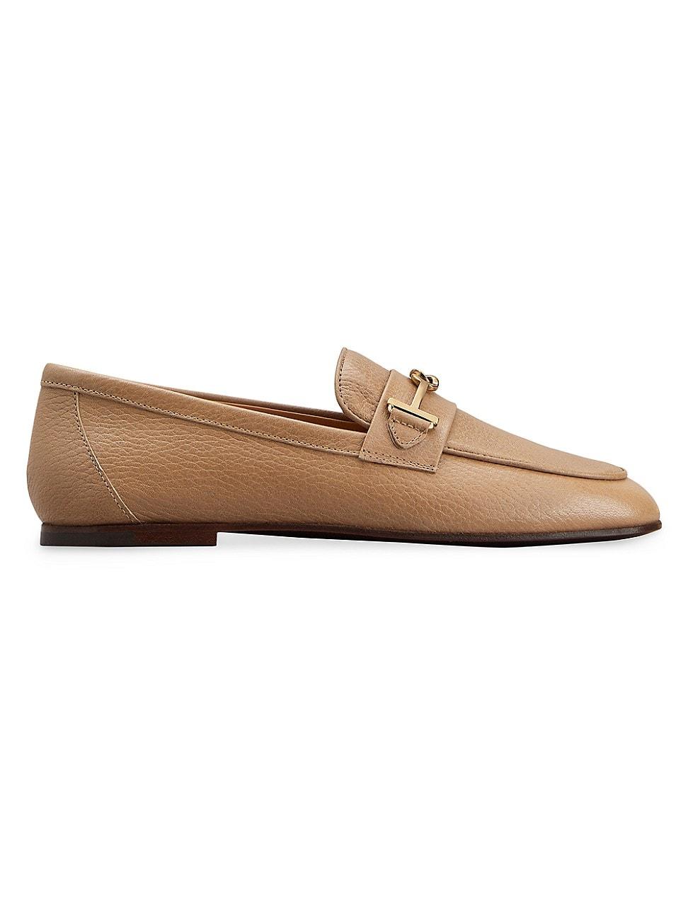 Womens Perrita Leather Loafers Product Image