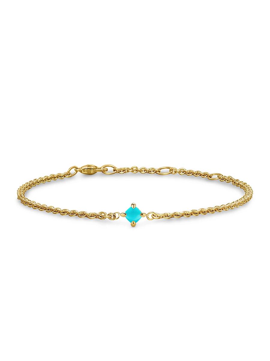 Womens Micro Chatelaine Chain Bracelet in 18K Yellow Gold Product Image