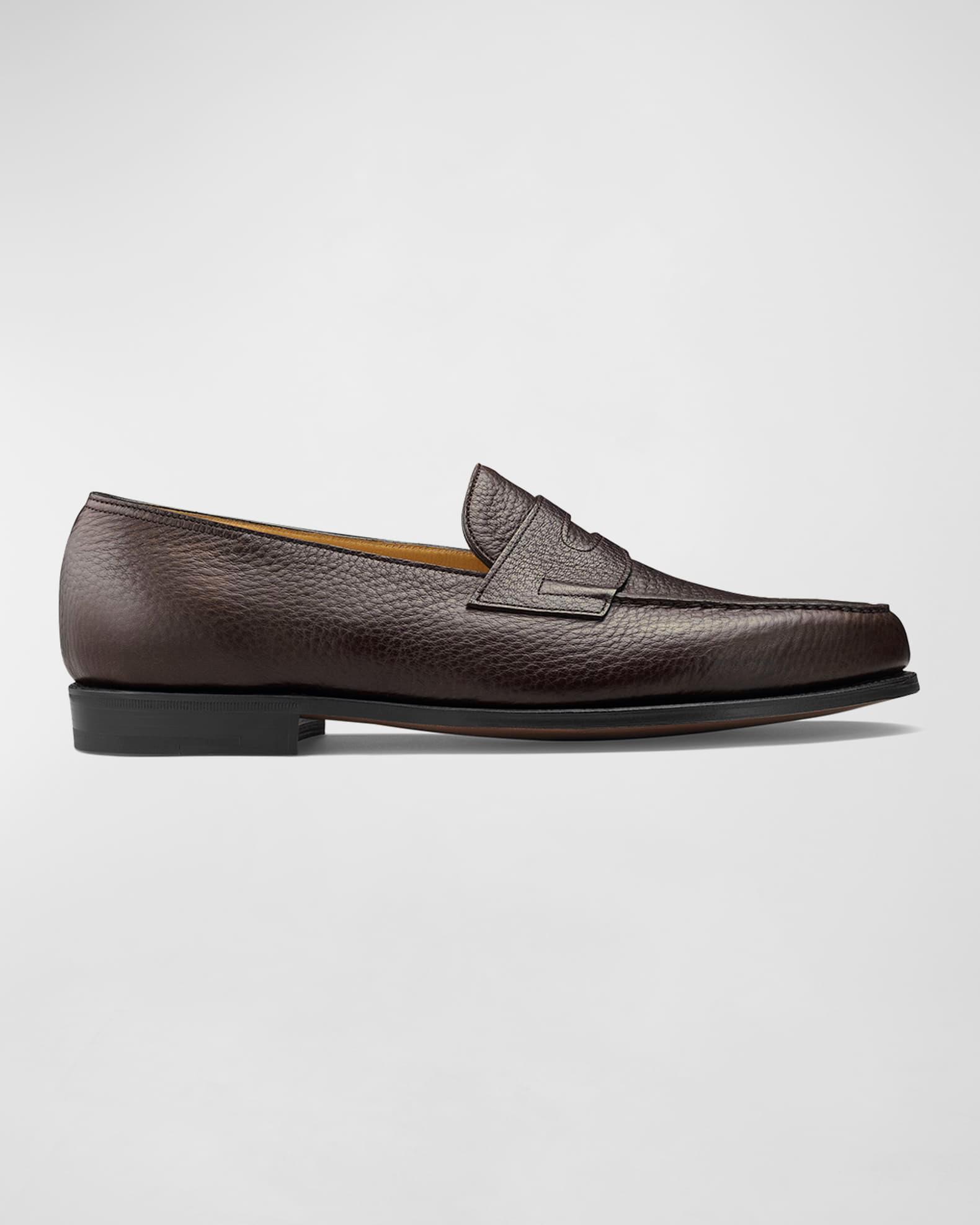 Men's Lopez Moorland Textured Leather Penny Loafers Product Image