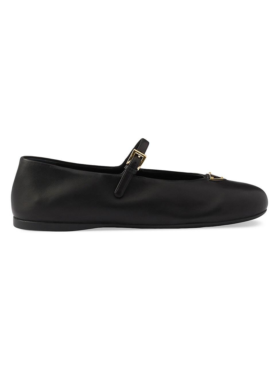 Prada Womens Nappa Leather Ballerinas Product Image