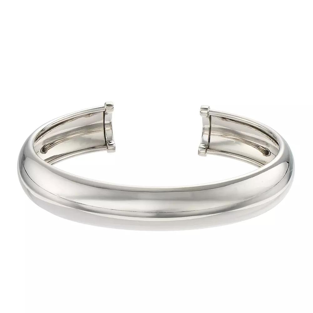 Sterling Silver Cuff Bangle Bracelet, Women's, Size: 7" Product Image