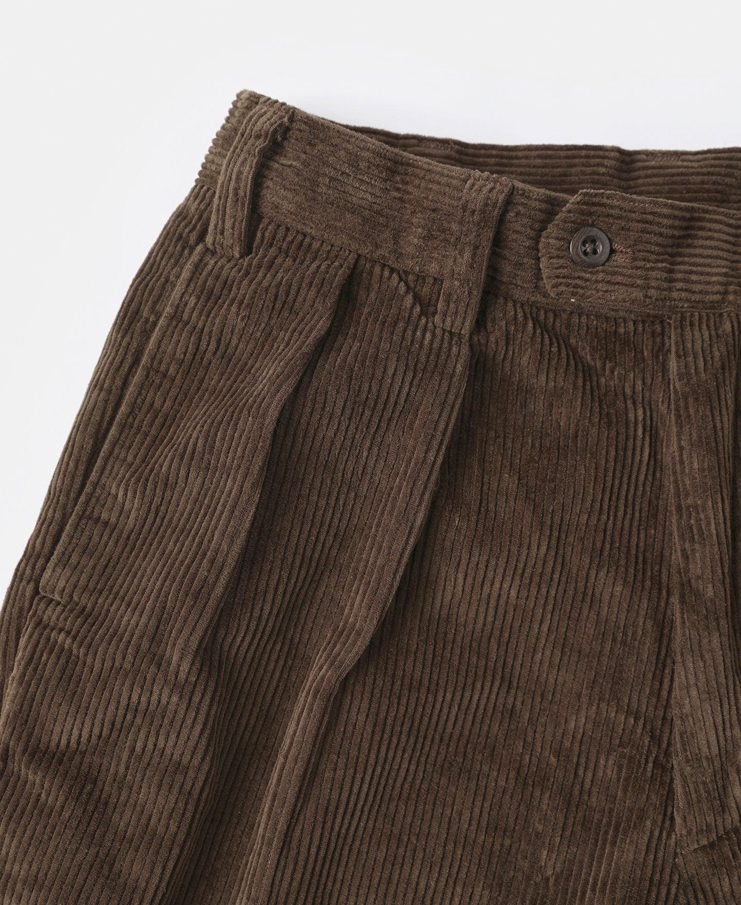 12.5 oz 8 Wale Corduroy Trousers - Brown Product Image