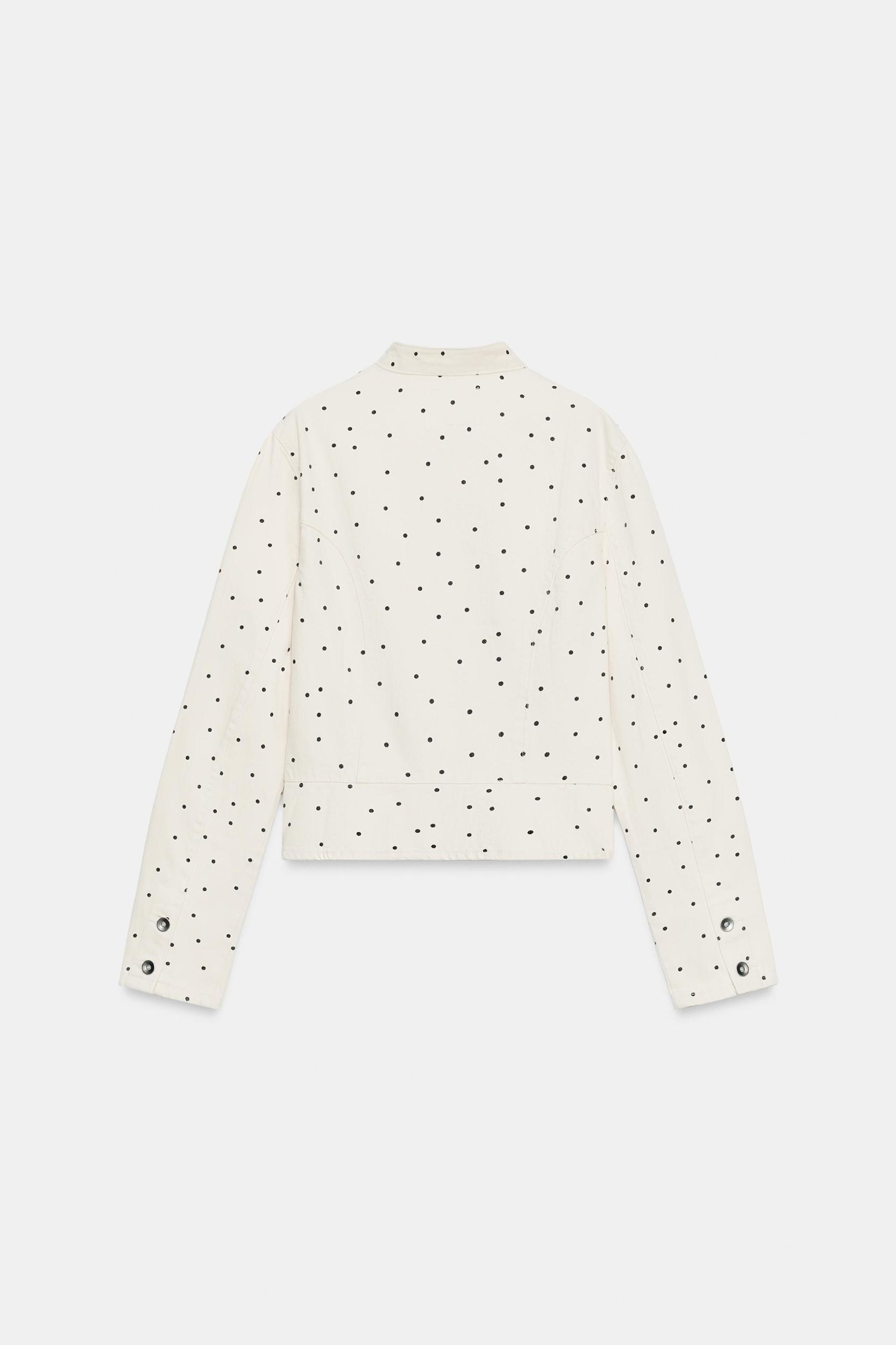 POLKA DOT FITTED JACKET Product Image