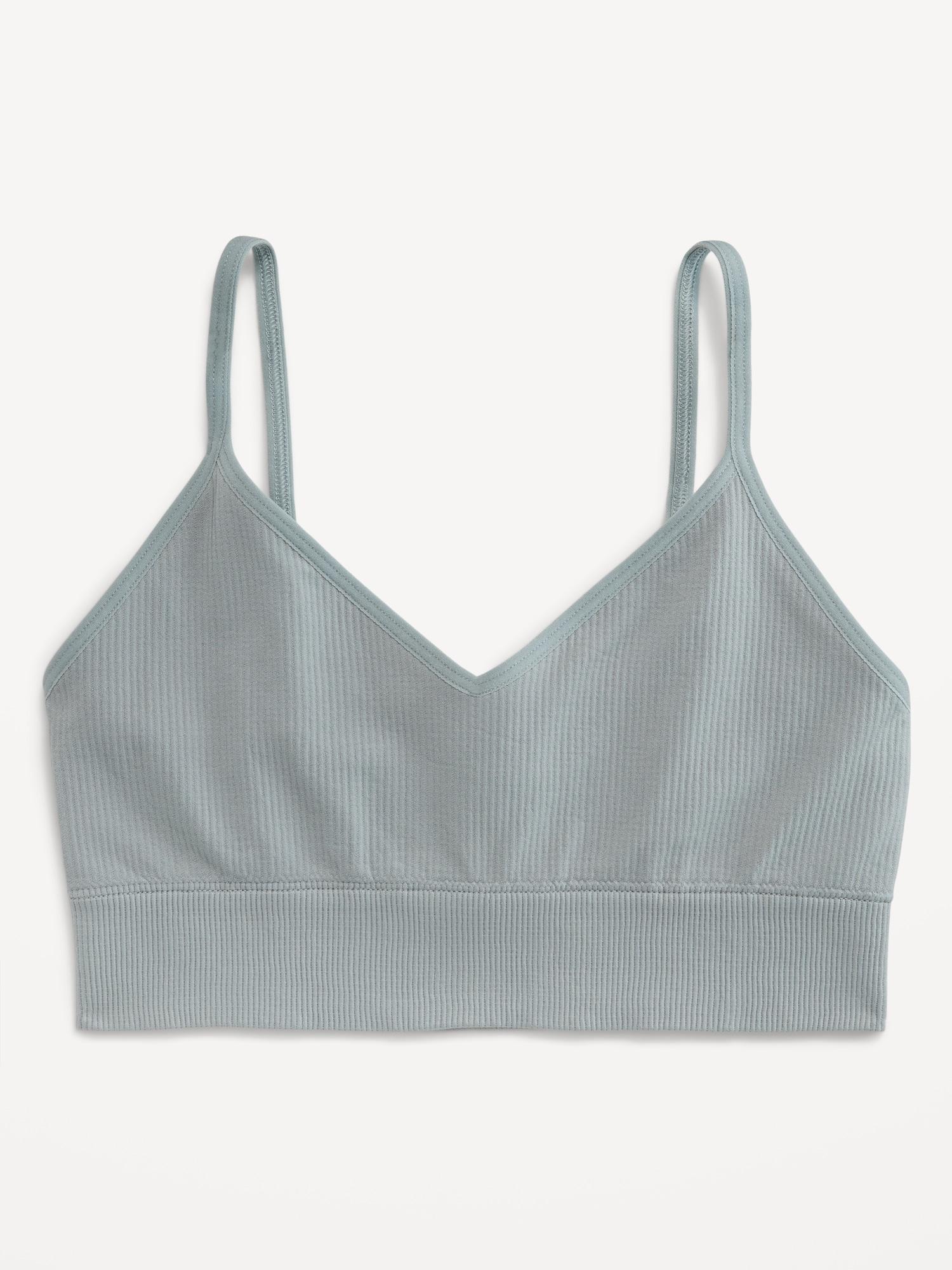 Seamless Ribbed Longline Bra Product Image