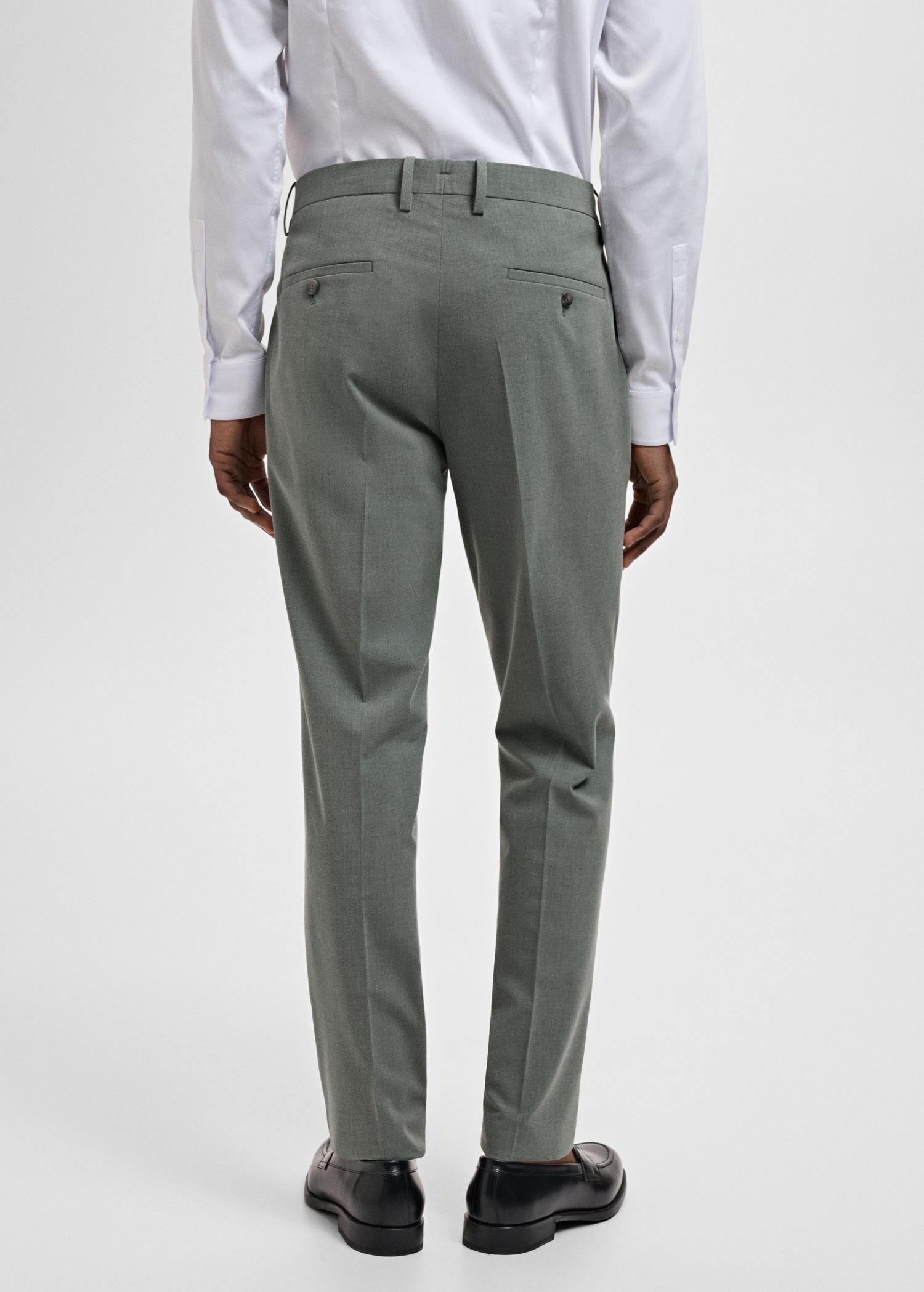 Stretch fabric super slim-fit suit trousers - Men | MANGO USA Product Image