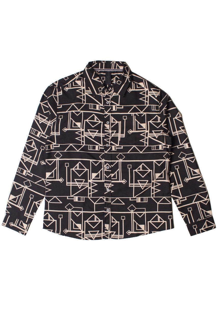 70's Geometric Button Up Shirt Product Image