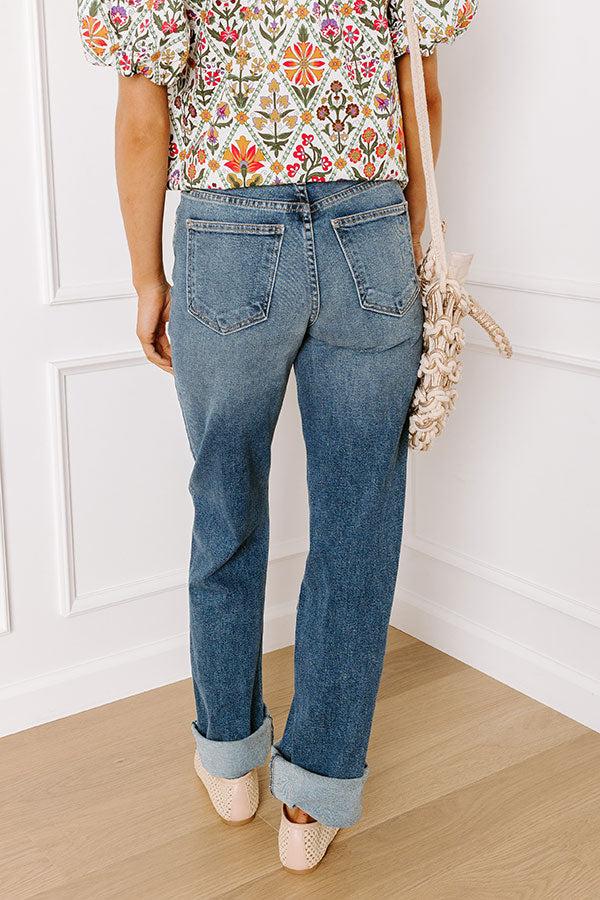 JUST USA MILA High Waist Tall Straight Leg Jean Product Image