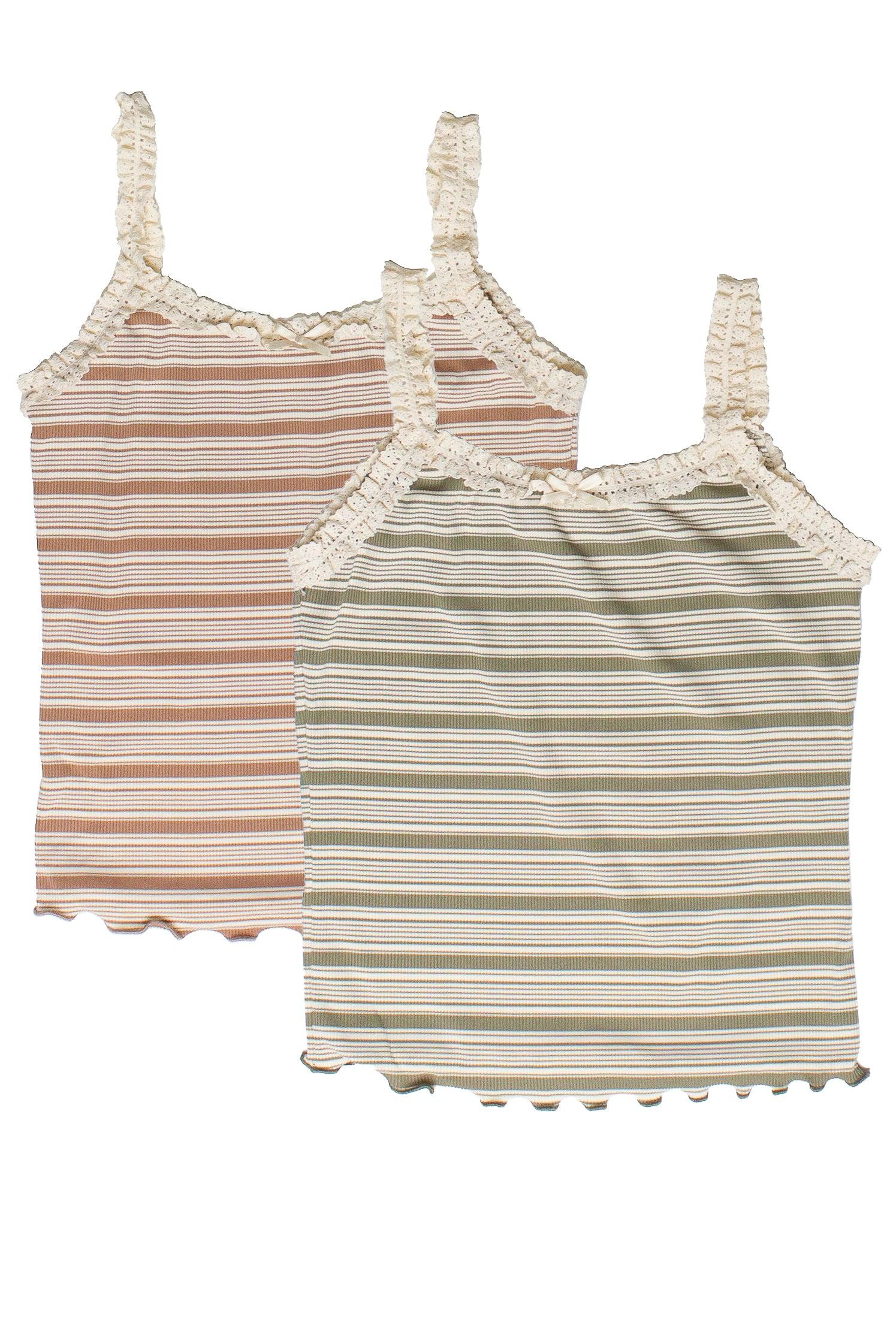 Striped Ribbed Shorts Product Image