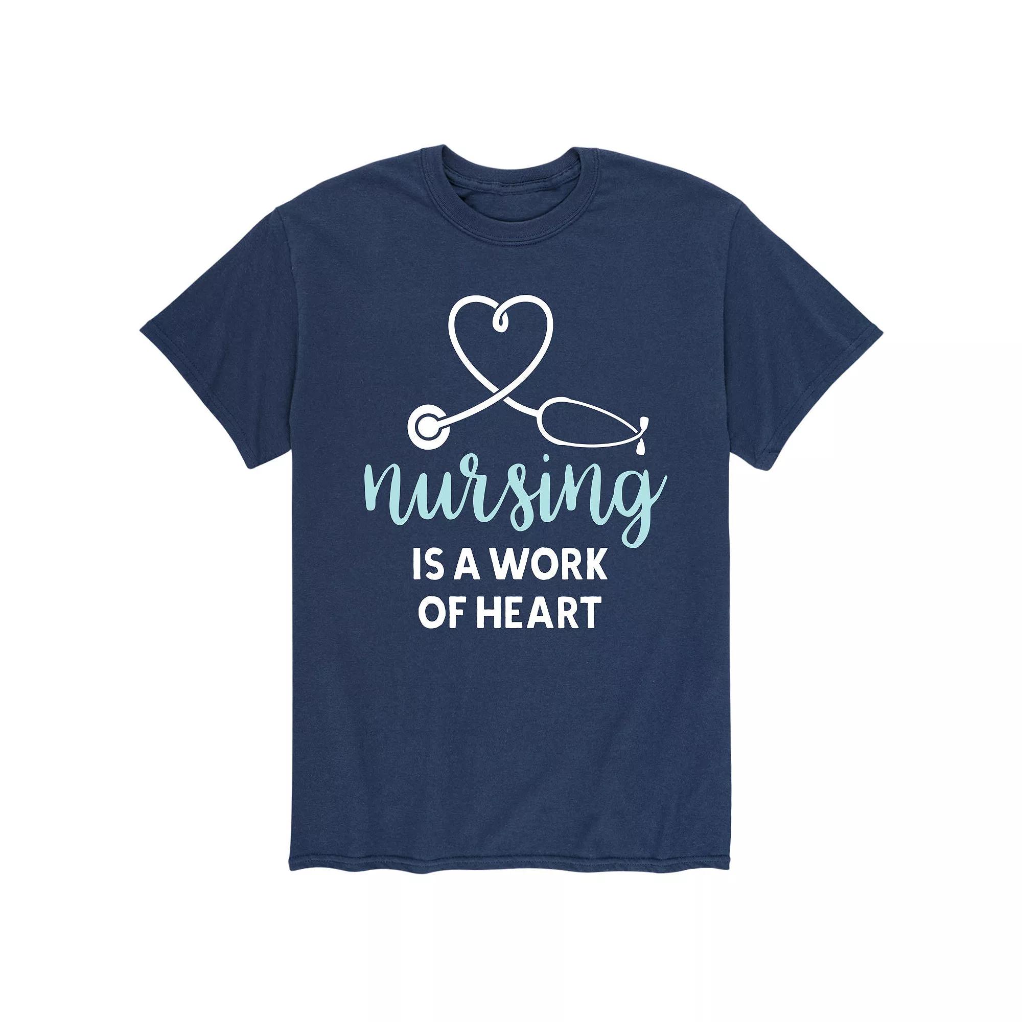 Men's Nurses Work Of Heart Tee,  Product Image