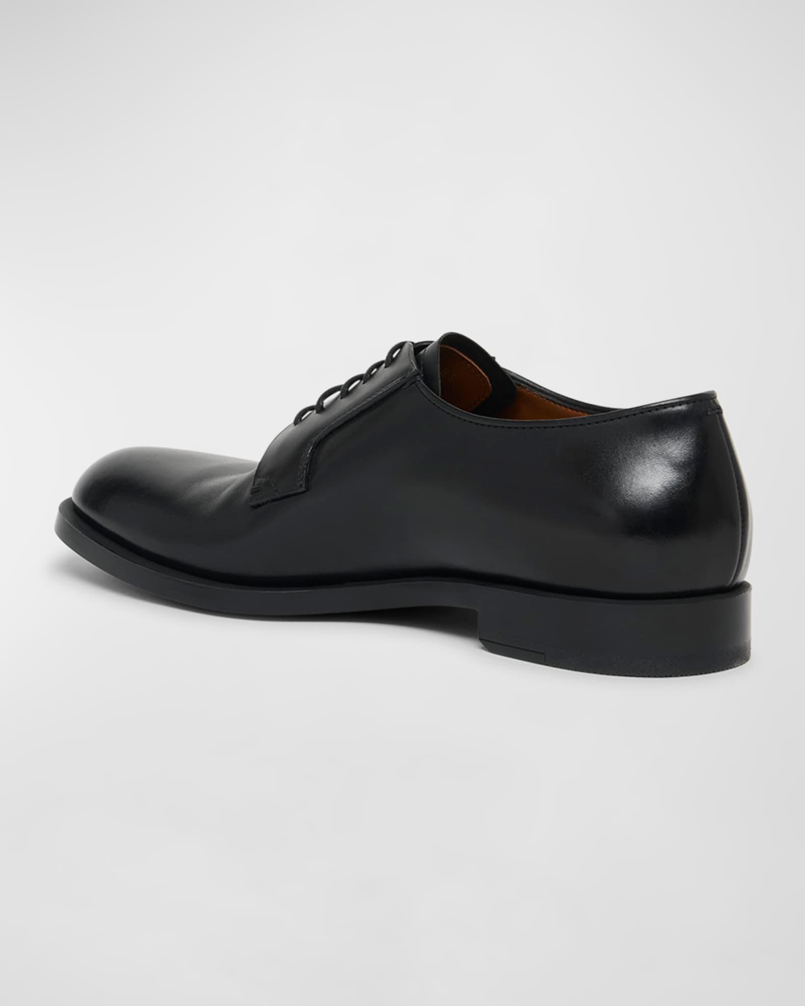 Men's Leather Lace-Up Derby Loafers Product Image