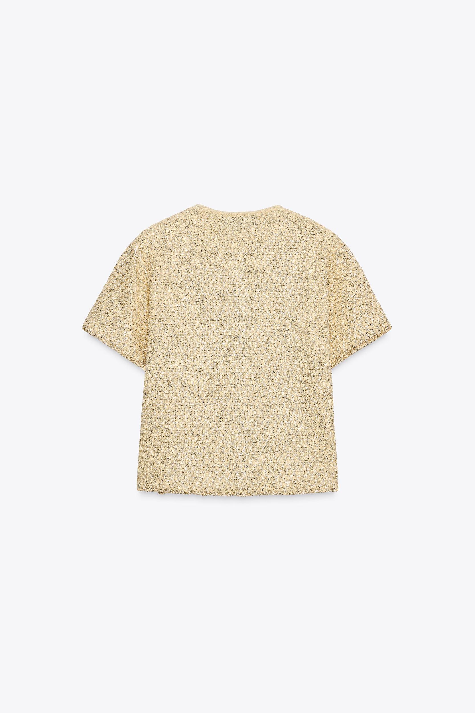 SEQUIN KNIT CARDIGAN Product Image