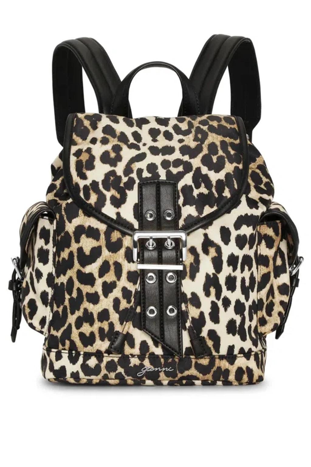 GANNI Women Bucky Small Nylon Backpack In Multicolor Product Image