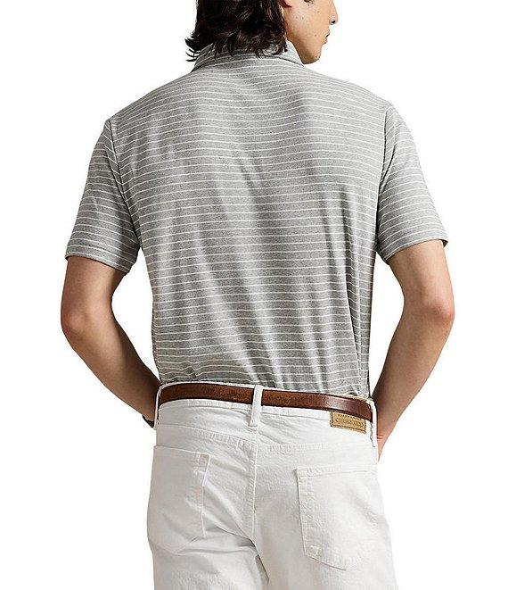Polo Ralph Lauren Classic Fit Soft Cotton Stripe Short Sleeve Polo Shirt Product Image