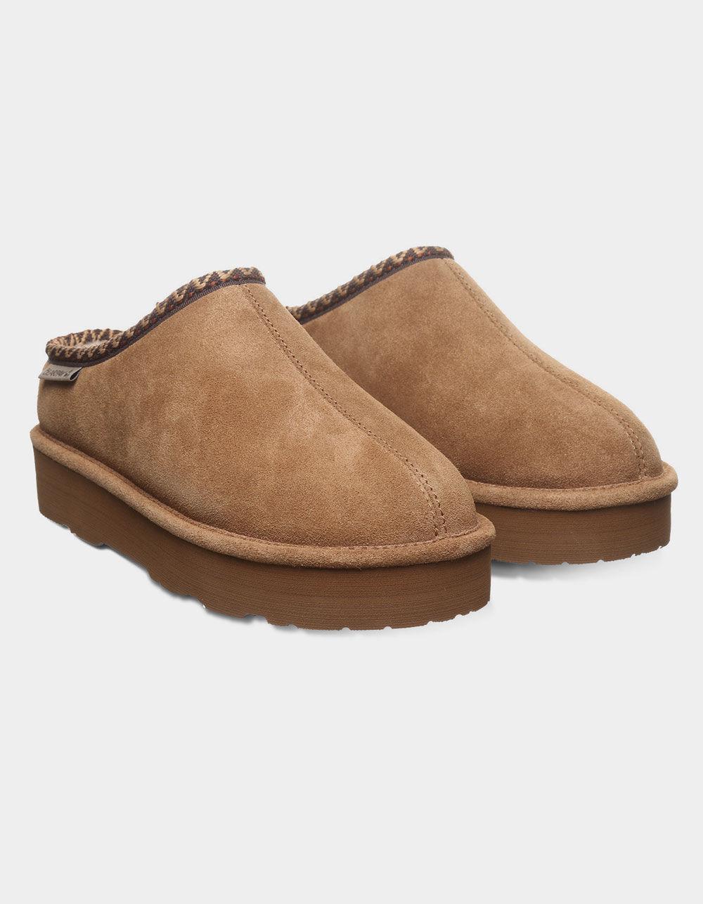 BEARPAW Martis Womens Suede Slippers - BROWN Product Image