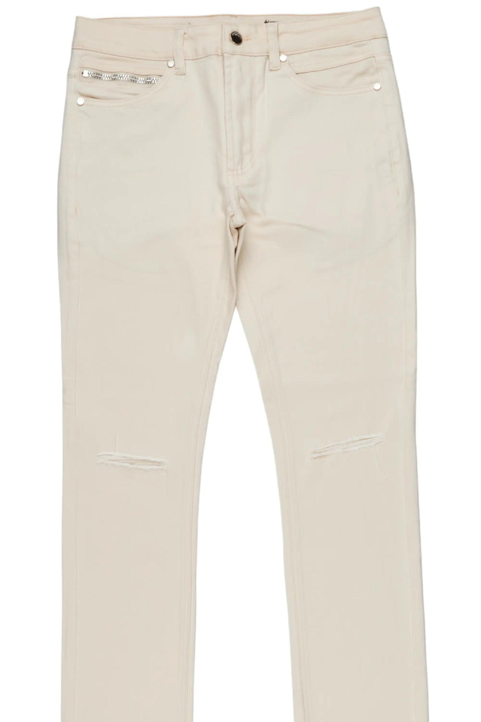 Faith Beige Super Stacked Flare Jean Male Product Image