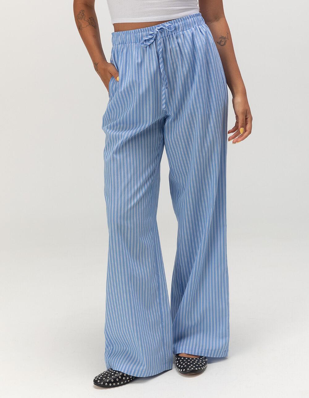 FULL TILT Womens Poplin Boxer Pants - NAVY COMBO Product Image