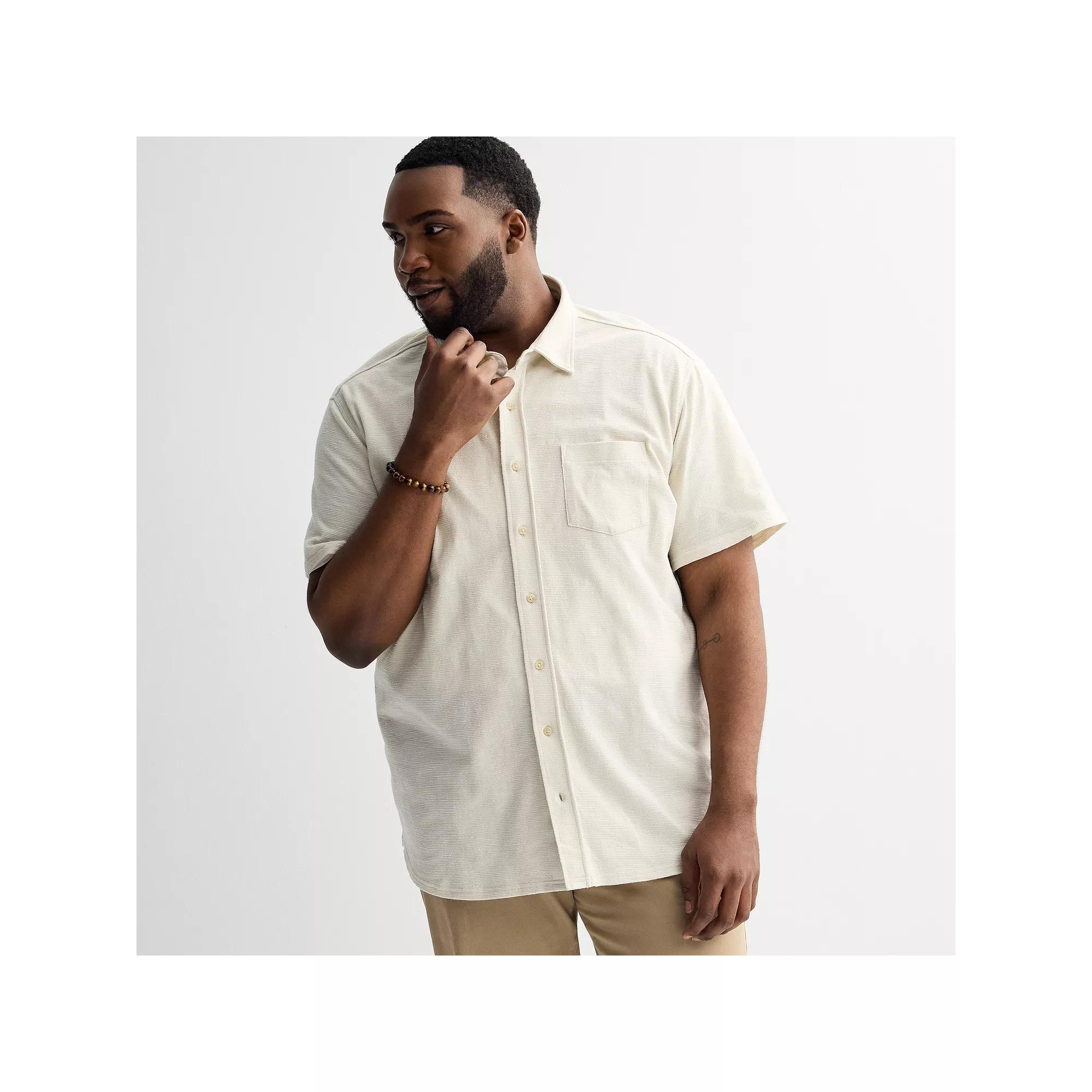 Big & Tall Sonoma Goods For Life® Texture Knit Shirt, Men's, Size: XL Tall, Blue Product Image