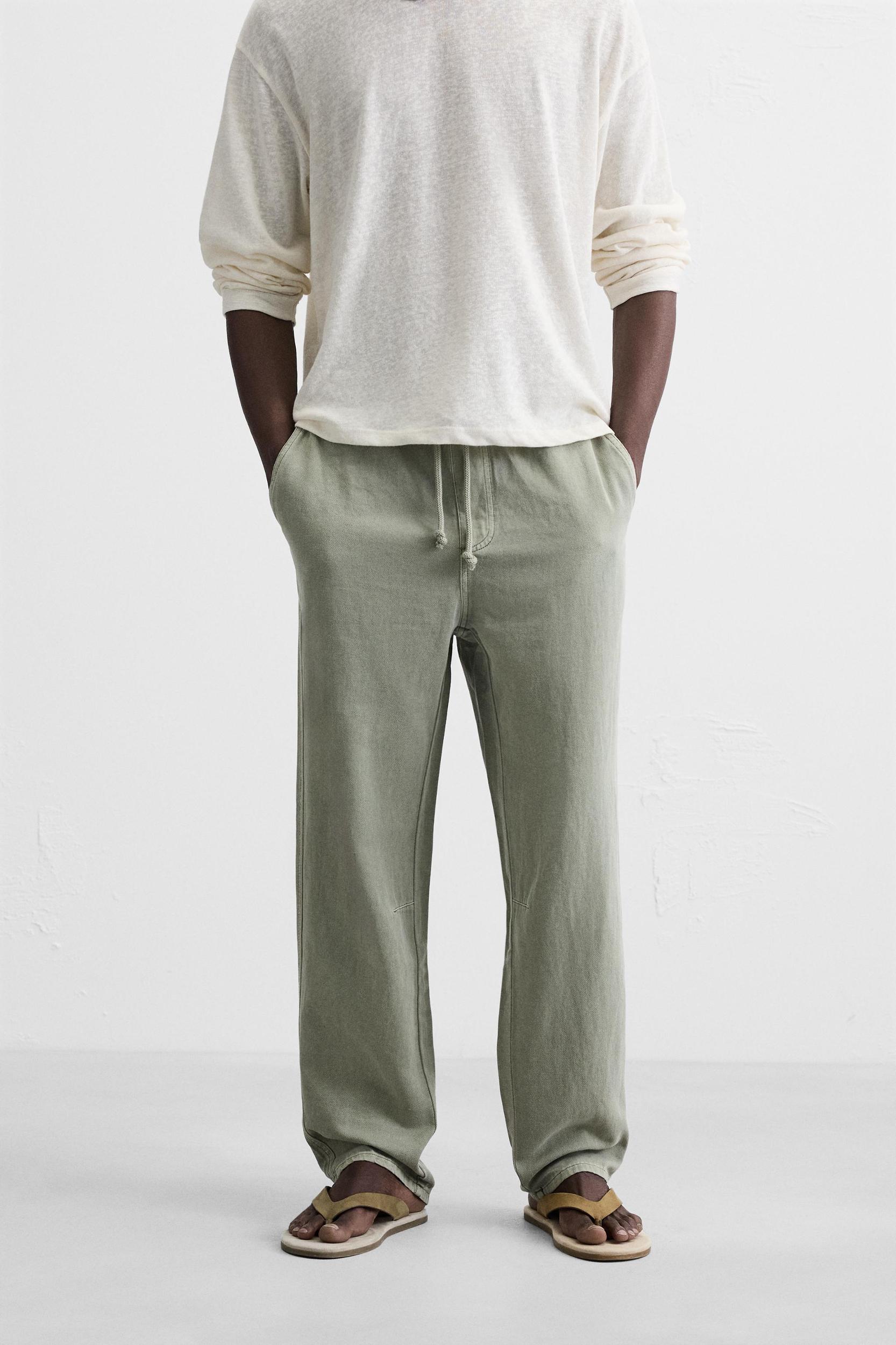 COTTON - LINEN PANTS Product Image