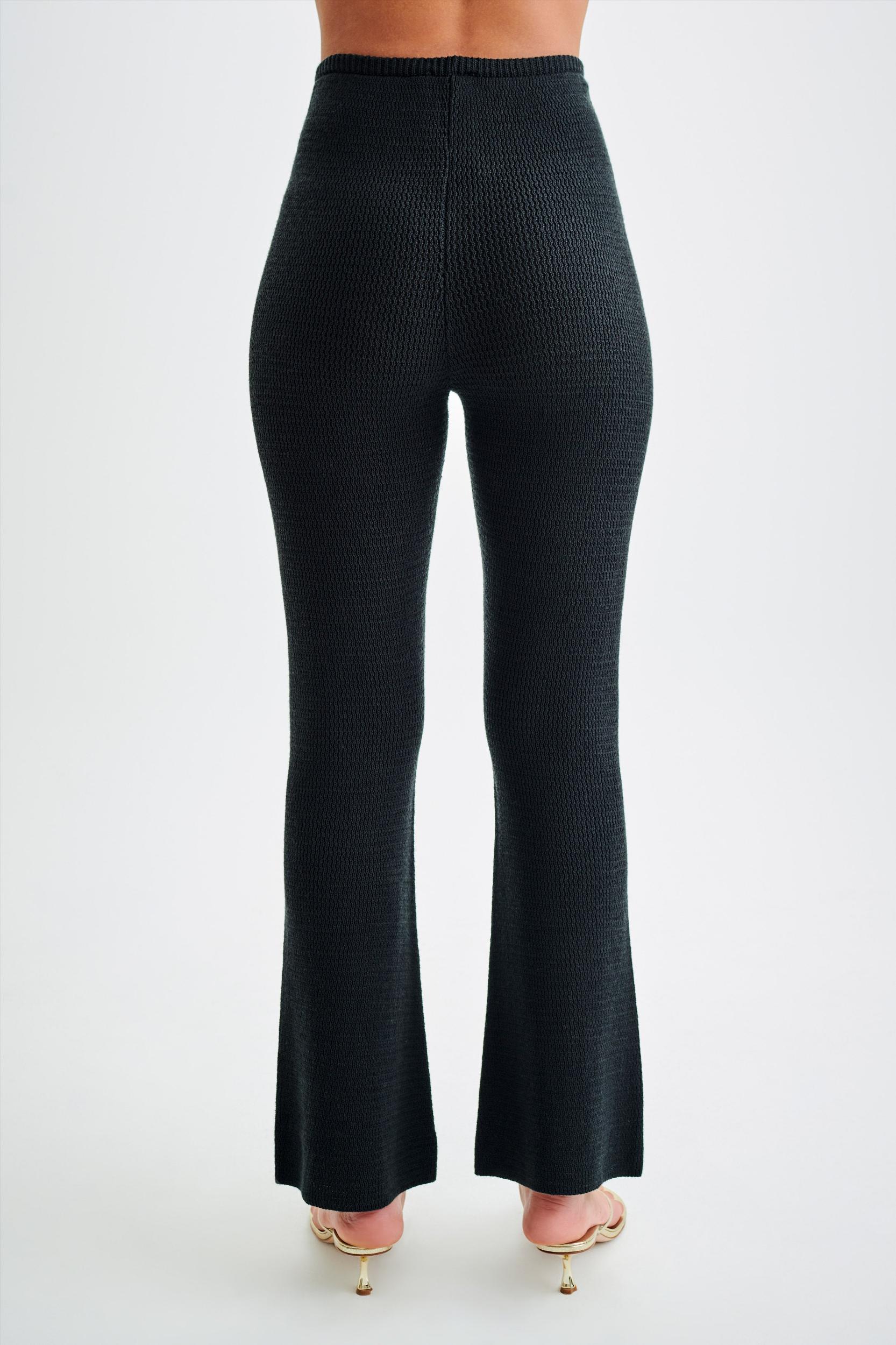 Ridley Straight Leg Knit Pant - Black Product Image