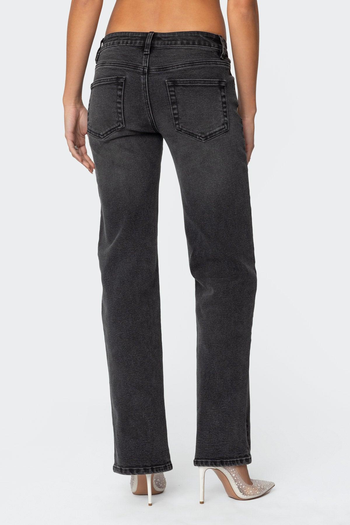 Shayna Low Rise Straight Leg Jeans Product Image