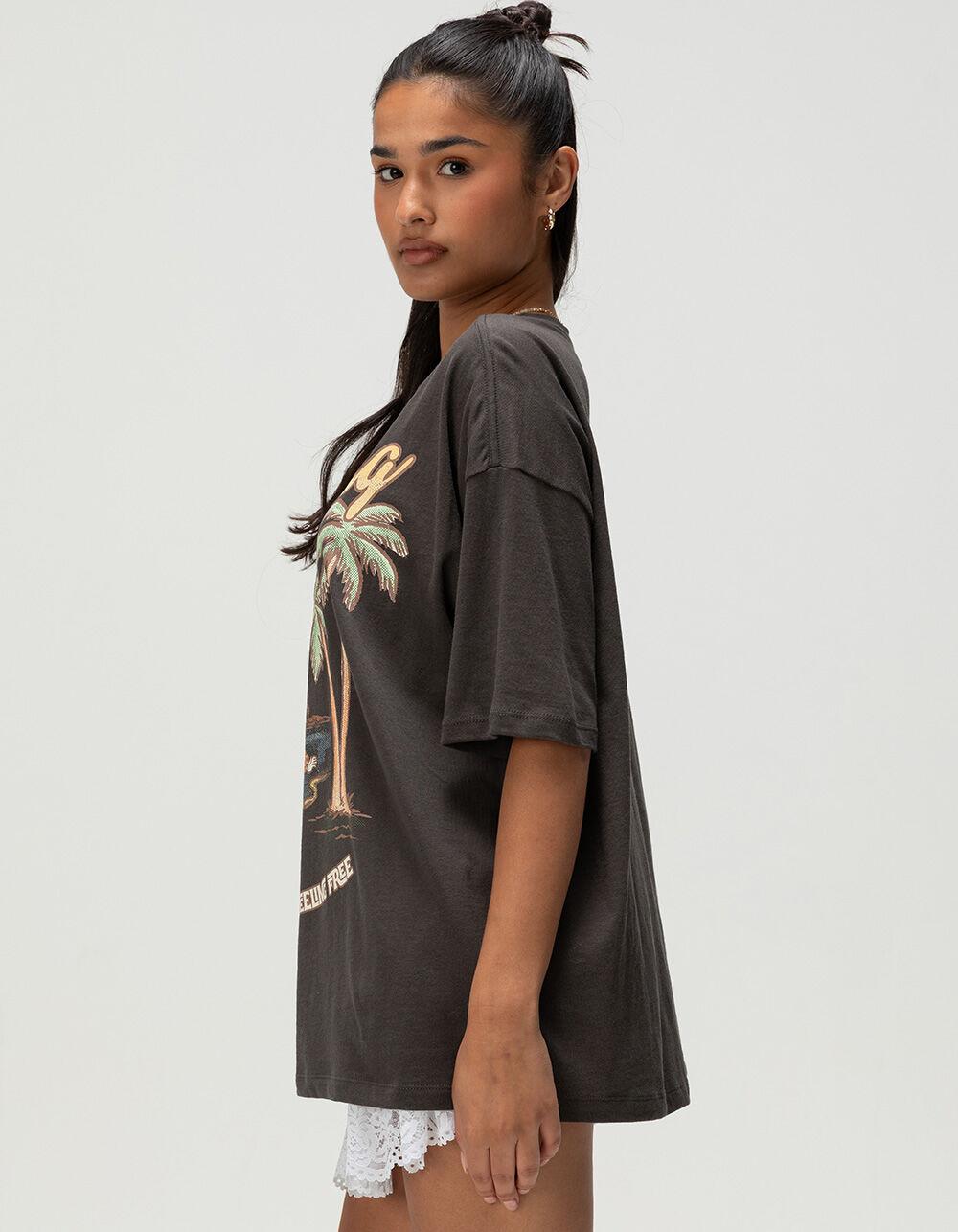 BILLABONG My Sunny Day Womens Oversized Tee - OFF-BLACK Product Image